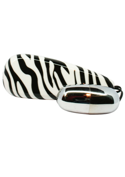 Primal Instinct Zebra Print Bullet Vibrator