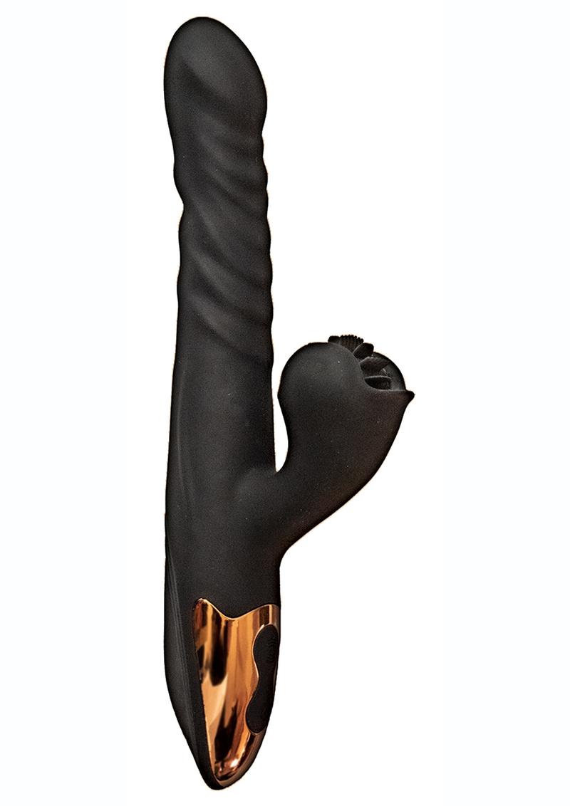 Princess Silicone Heat-Up Spinning Thrusting Rabbit Vibrator