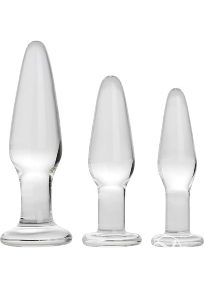 Prisms Dosha 3 Piece Glass Anal Plug Kit