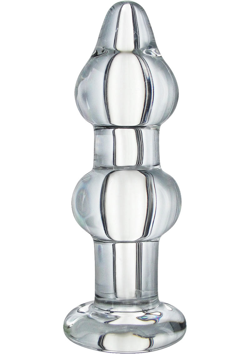 Prisms Param Glass Anal Pleaser Clear Erotic Glass Butt Plug