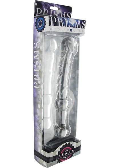 Prisms Prana Glass Thrusting Anal Probe with Raised Textures