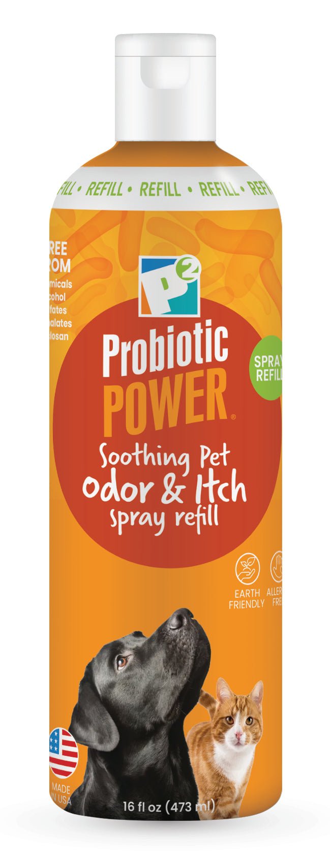 Probiotic Power Pet Odor &amp; Itch Spray &amp; Refills