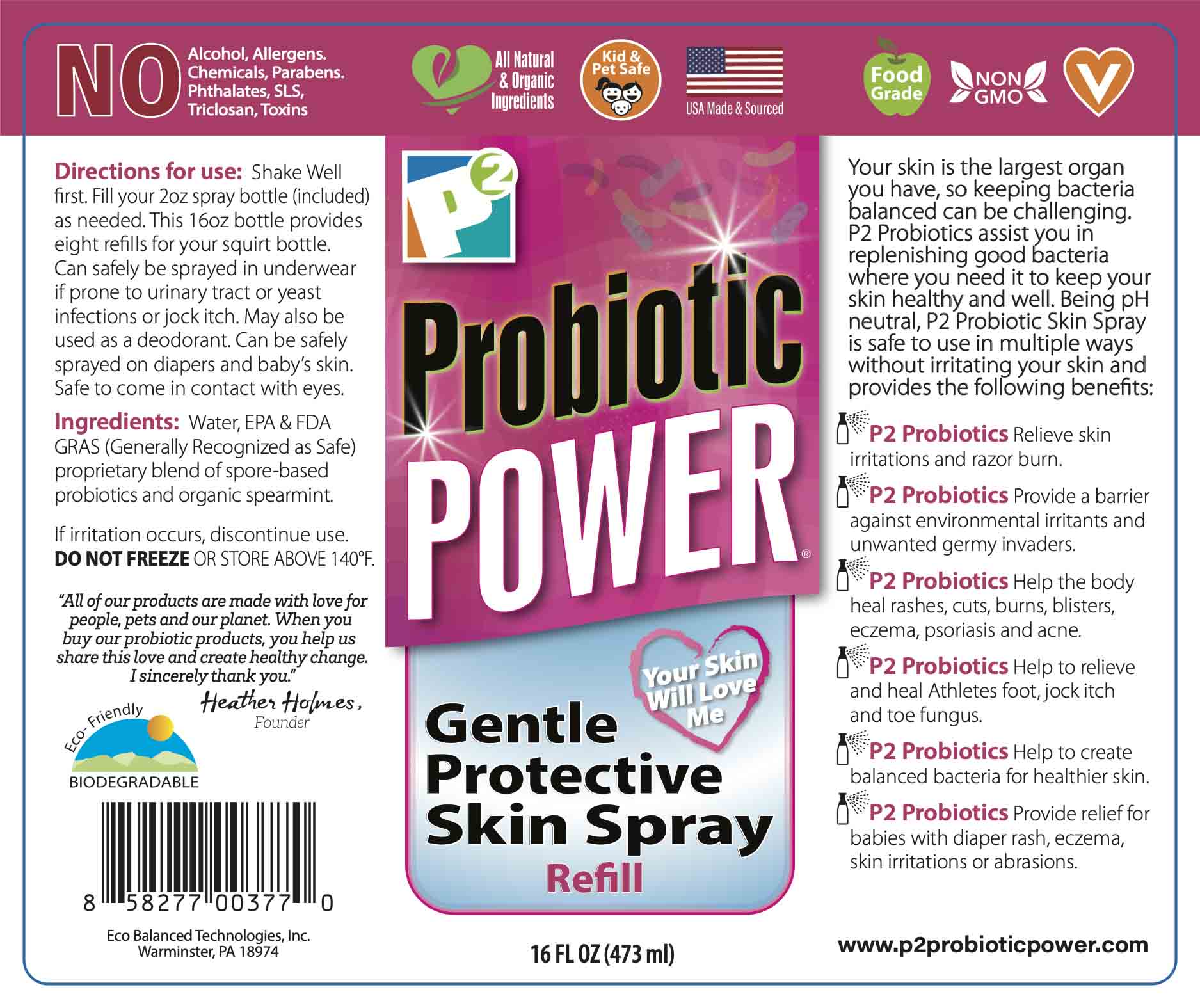 Probiotic Power Skin Spray &amp; Refills