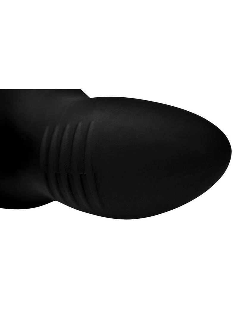 Prostatic Play Curved Rotating Prostate Plug with Remote