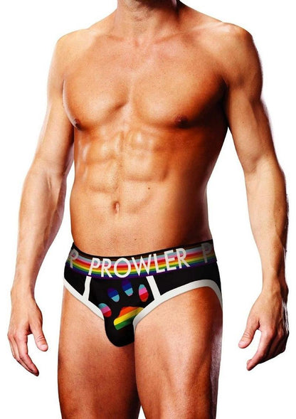Prowler Black Oversized Paw Men’s Brief Waistband Underwear