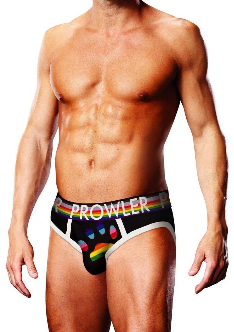 Prowler Black Oversized Paw Men’s Brief Waistband Underwear