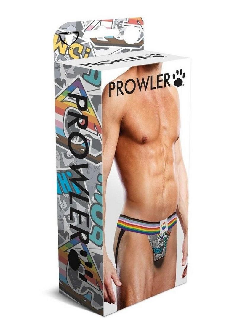 Prowler Comic Book Jockstrap Grey Pride Print