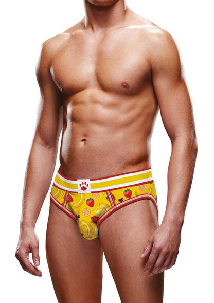 Prowler Fruits Men’s Open Brief Underwear Yellow Playful Comfort