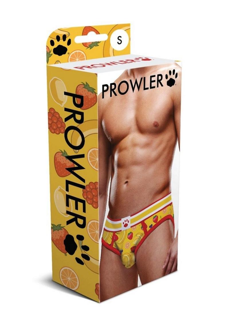 Prowler Fruits Men’s Open Brief Underwear Yellow Playful Comfort