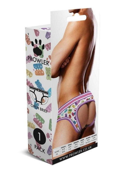 Prowler Gummy Bears Men’s Open Brief Underwear White Multicolor