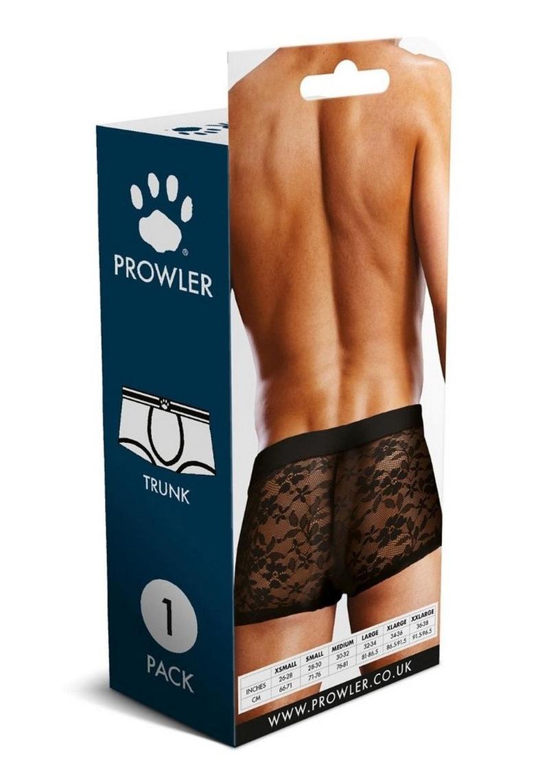 Prowler Lace Men’s Trunk Underwear Black Sexy Sheer Comfort