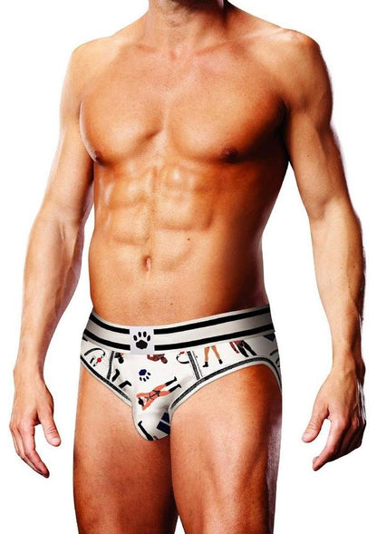 Prowler Leather Pride Open Brief Fetish Print