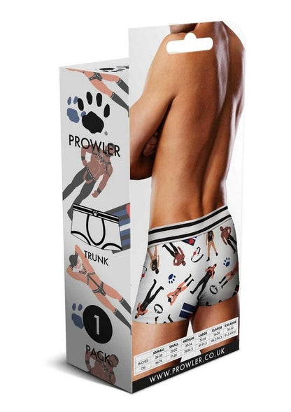 Prowler Leather Pride Men’s Trunk Underwear White Black