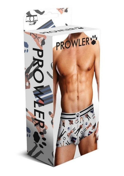 Prowler Leather Pride Men’s Trunk Underwear White Black