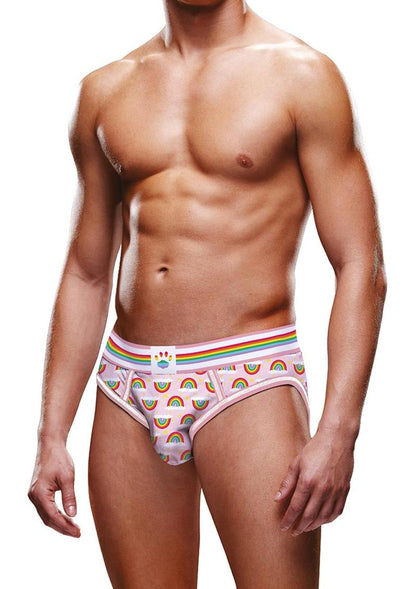 Prowler Rainbow Open Brief Small Multicolor Playful Pride Underwear