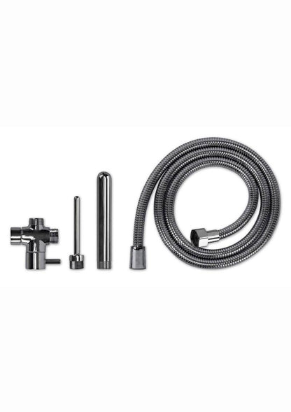 Prowler Red Anal Shower System Stainless Steel Hose Kit