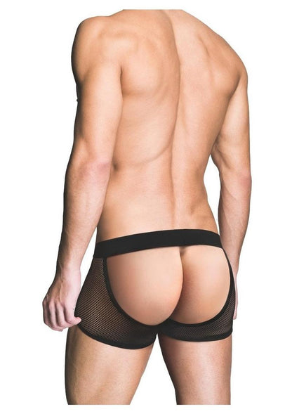 Prowler Red Fishnet Ass-less Cut Trunk