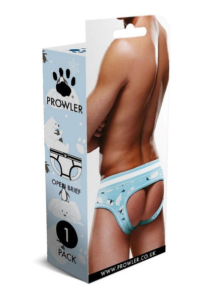 Prowler Winter Animals Men’s Open Brief Underwear Blue White