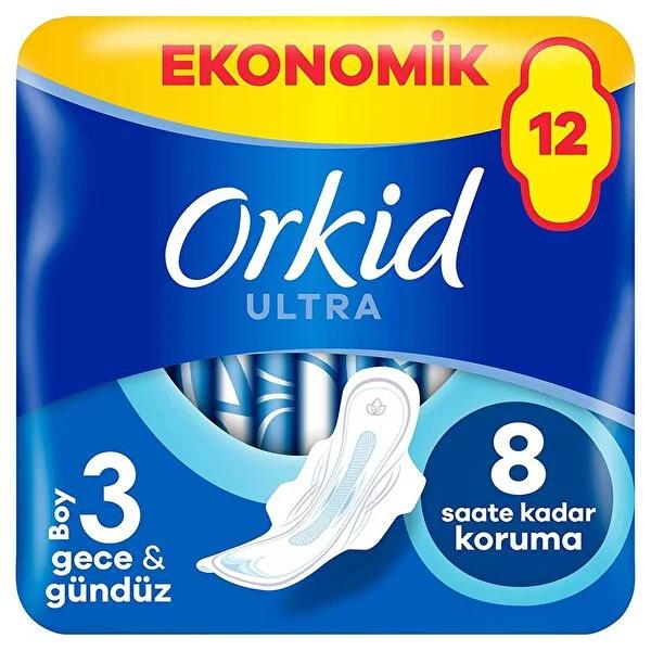 Orkid Ultra Extra Hijyenik Ped Gece Ekonomik Paket 12&
