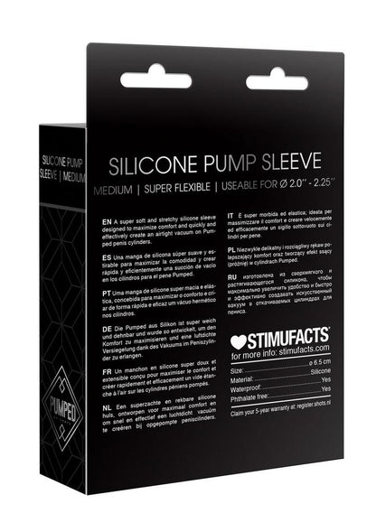 Pumped Silicone Pump Sleeve Super Flexible Penis Pump Seal