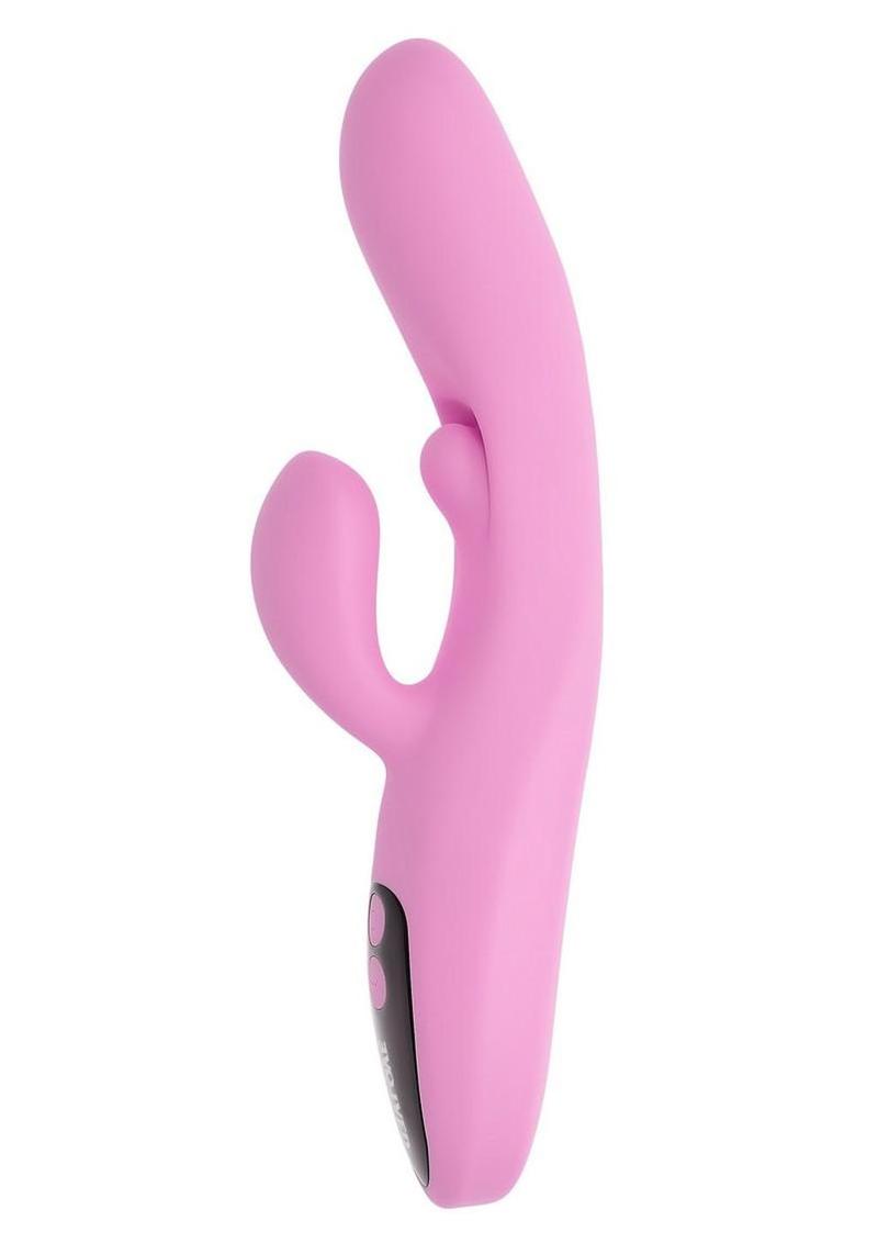 Push The Button Rabbit Vibrator with Clitoral Stimulator