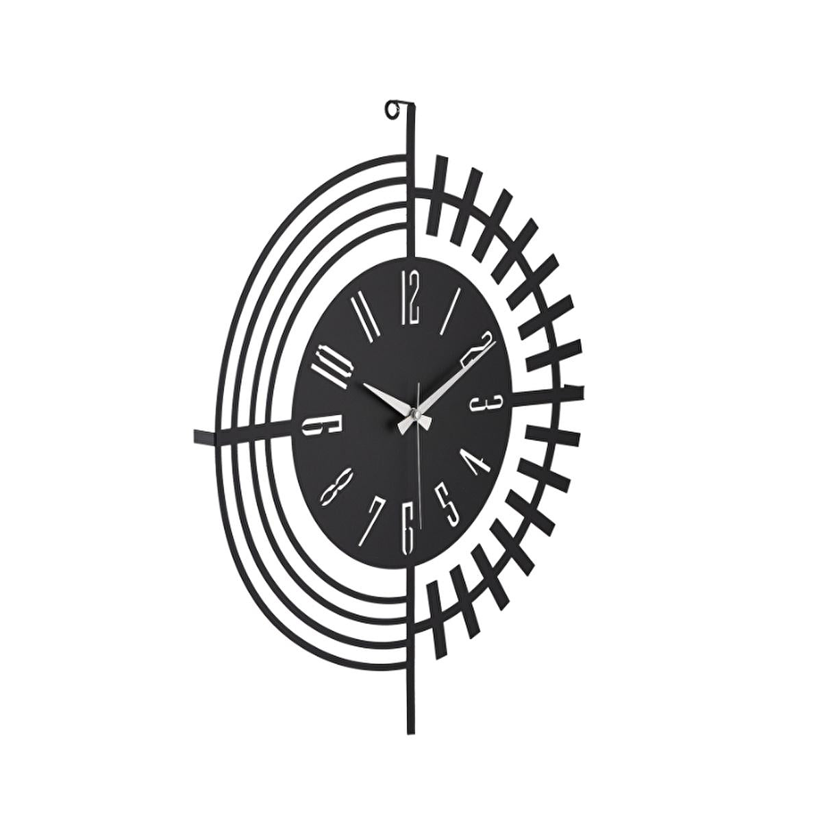 Muyika 41x41cm Metal Modern Wall Clock - Silent Sweep Mechanism, Modern Home Decor