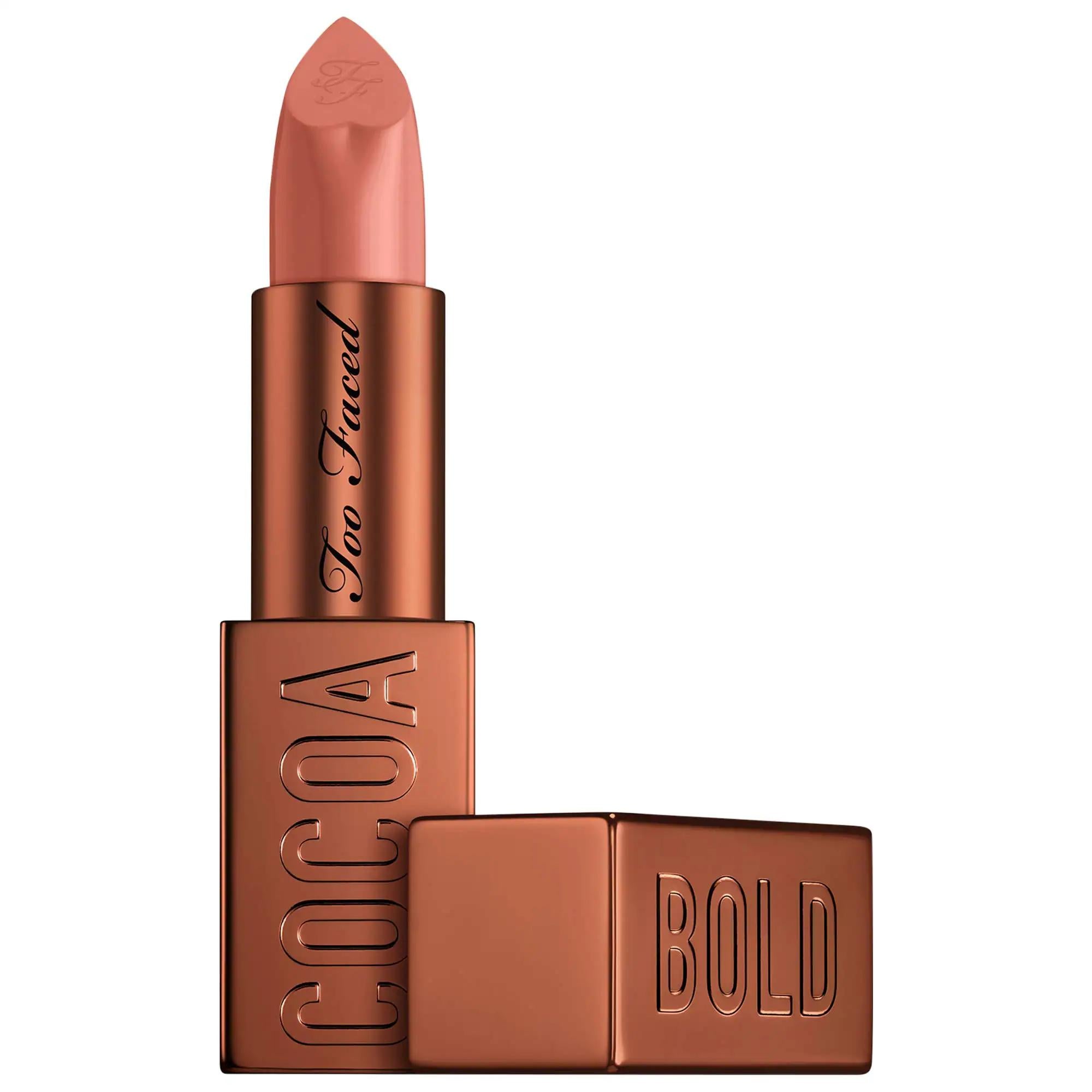 Cocoa Bold Cream Lipstick - Universally Flattering Nude, Buttery Smooth, Intense Color, Long-Lasting &amp; Cruelty-Free