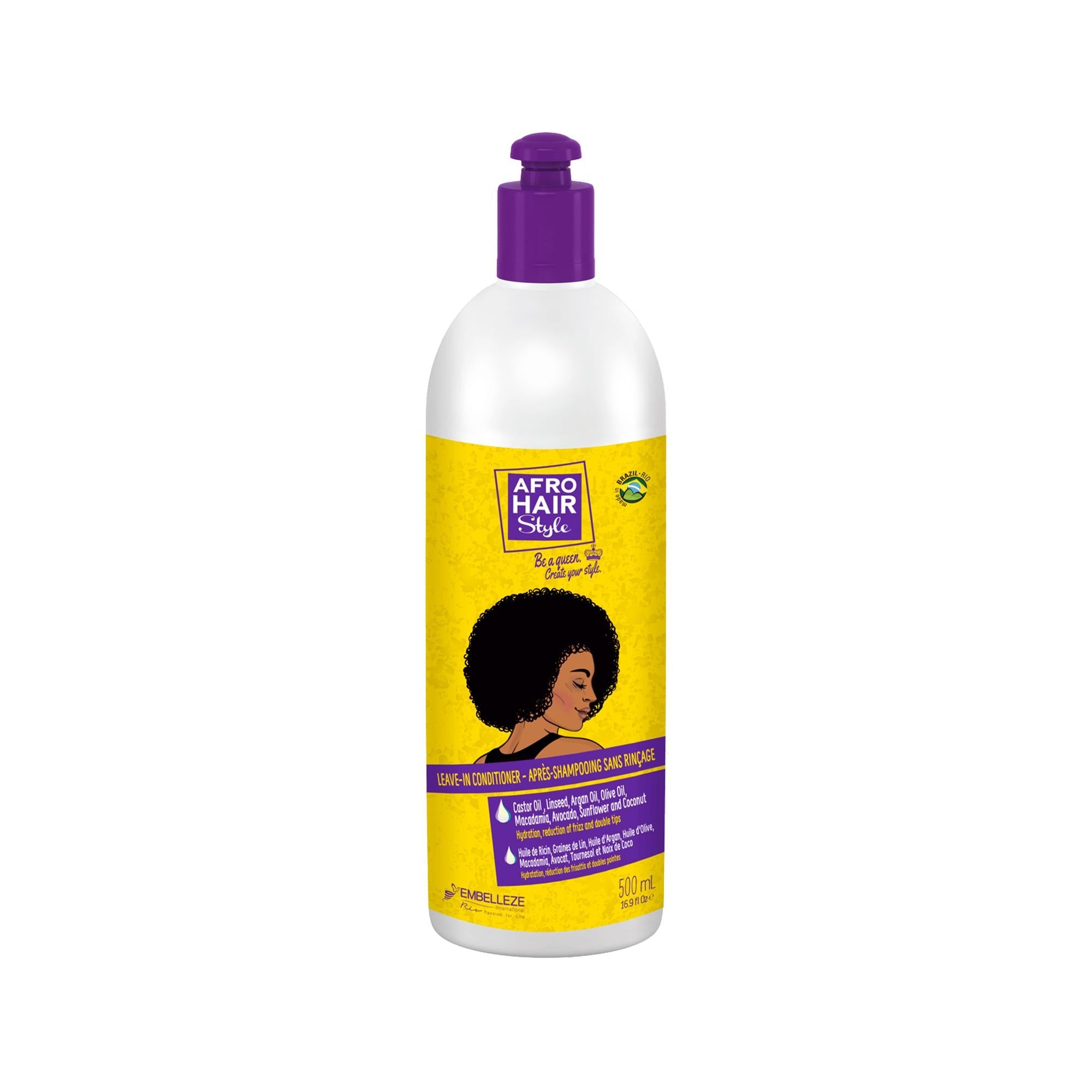 Novex Afro Hair Leave-In Styling Cream for Curls 500 ml