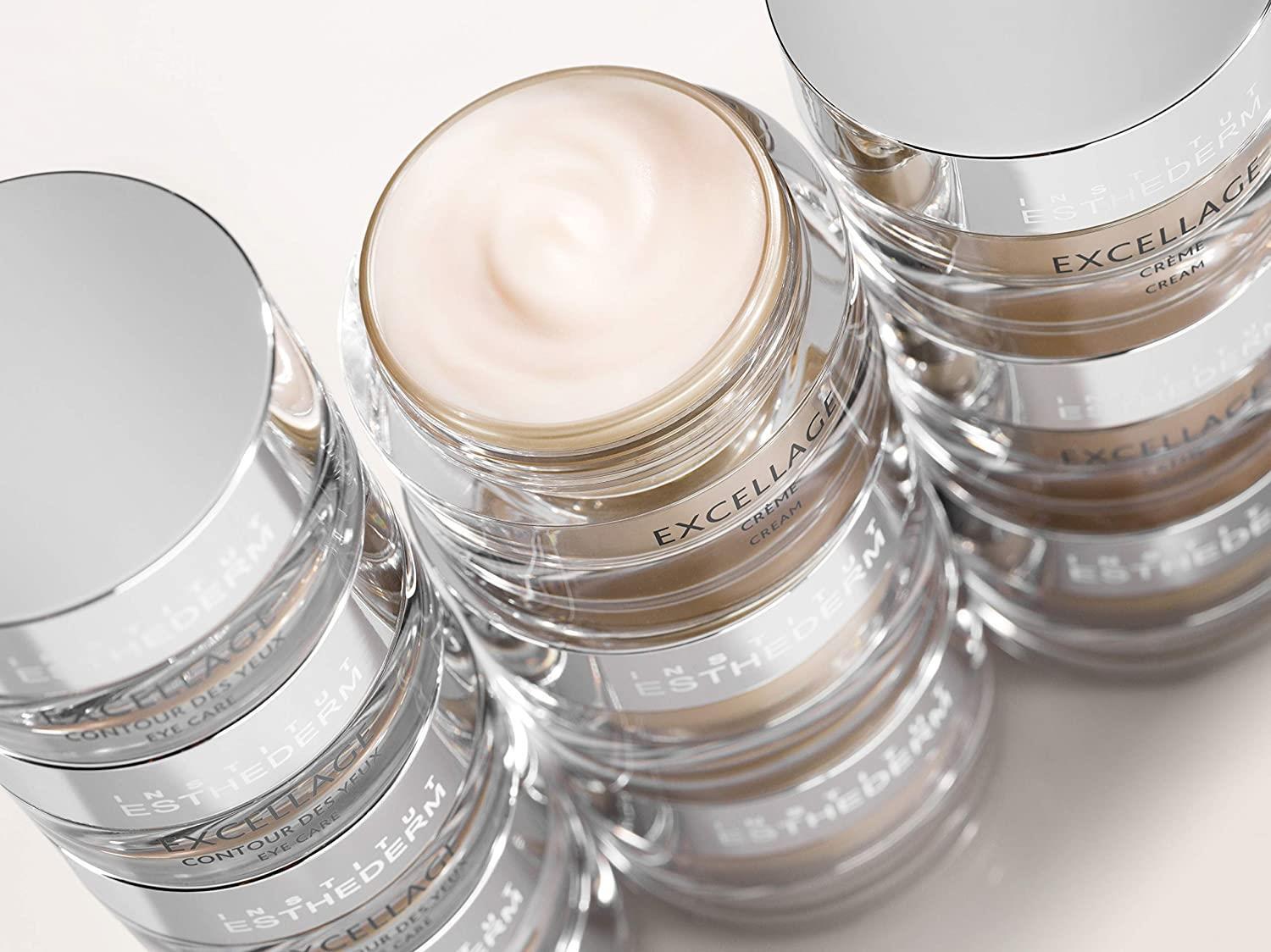 Institut Esthederm Excellage Cream - Anti-Aging Face Moisturizer with Omega 3-6-9 &amp; Hyaluronic Acid