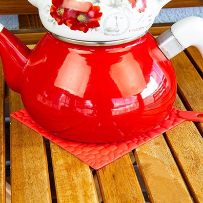 Decobella Silicone Trivet - Heat Resistant, Non-Slip, Compact Kitchen Accessory