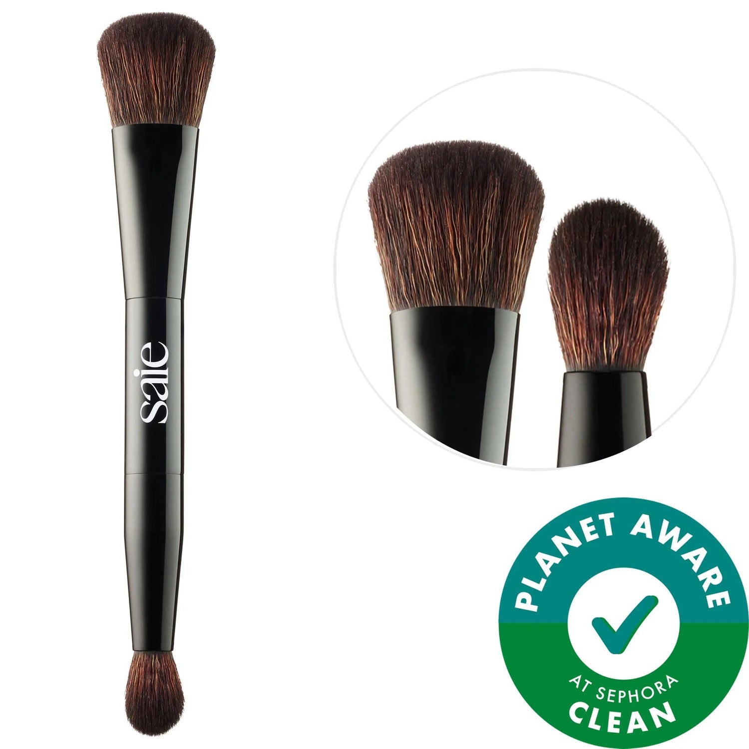 Double-Ended Sculpting Brush: Vegan &amp; Cruelty-Free Makeup Brush for Contouring, Highlighting &amp; Concealing - Achieve Precise &amp; Flawless Application