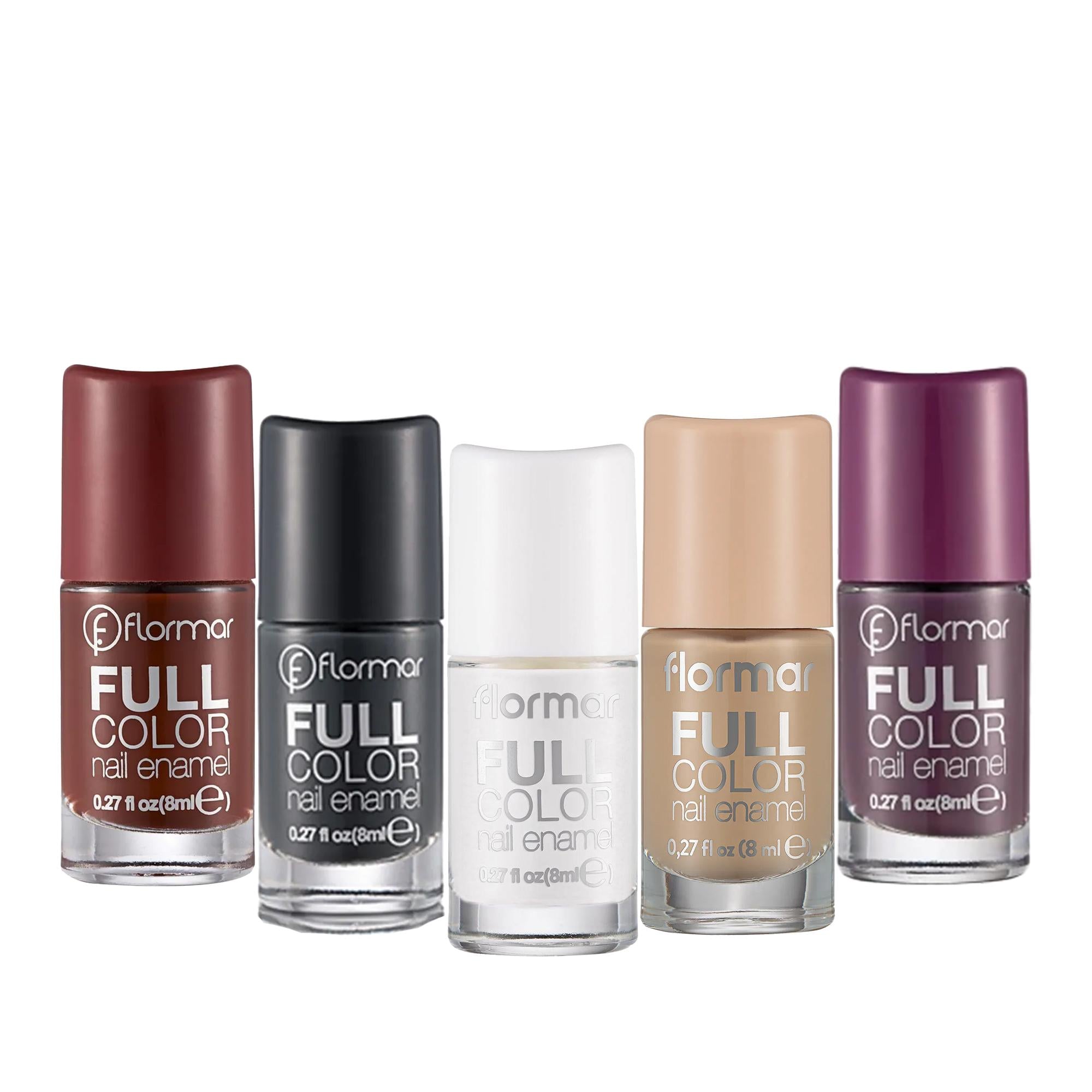 Flormar Full Color Nail Enamel - 8ml Vibrant Nail Polish for Beauty &amp; Care