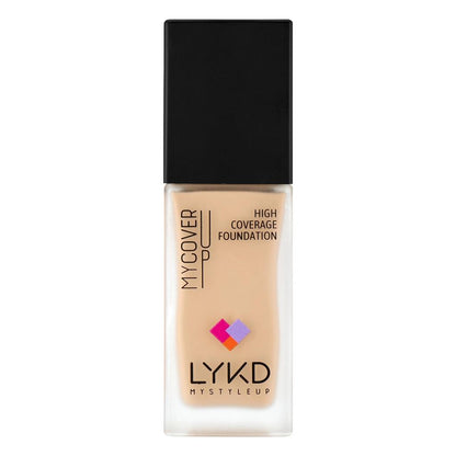 LYKD High Coverage Foundation Silk Ivory 166 for Even Skin Tone