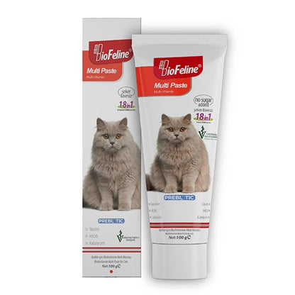 Biofeline Cat Multivitamin Supplement Paste - Boosts Immunity &amp; Coat Health - 100g