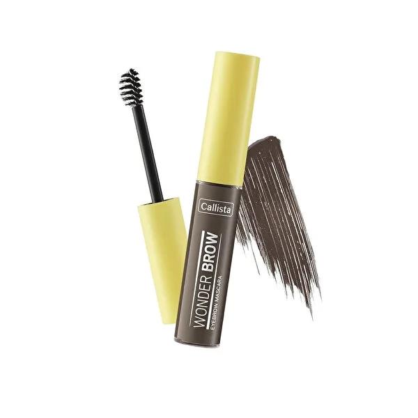 Callista Wonder Brow: Dark Brown Eyebrow Mascara for Defined, Voluminous &amp; Long-Lasting Natural Brows