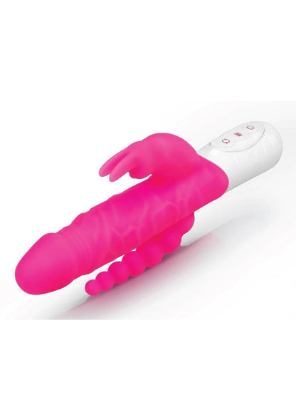 Essentials Slim Realistic Double Rotating Rabbit Vibrator
