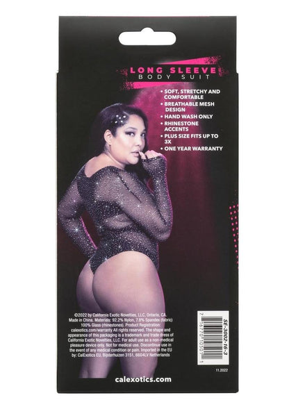CalExotics Radiance Long Sleeve Plus Size Bodysuit