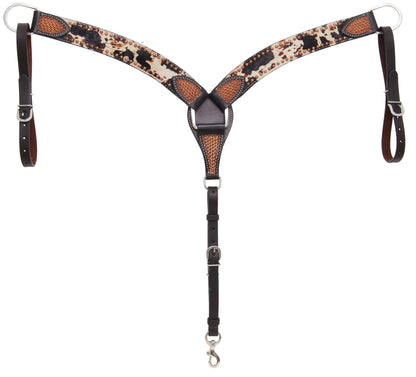 Rafter T Peppered Hide Breast Collar