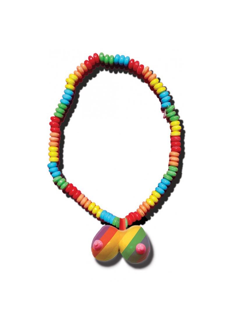 Rainbow Boobie Candy Necklace Edible Necklace