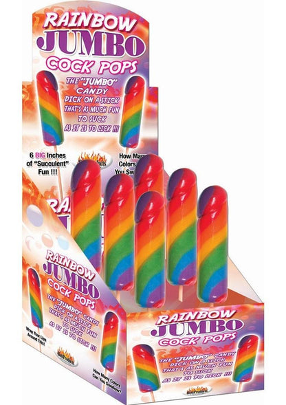 Hott Products Rainbow Jumbo Cock Pops