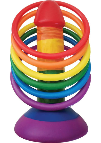 Rainbow Pecker Party Ring Toss Hilarious Adult Party Game