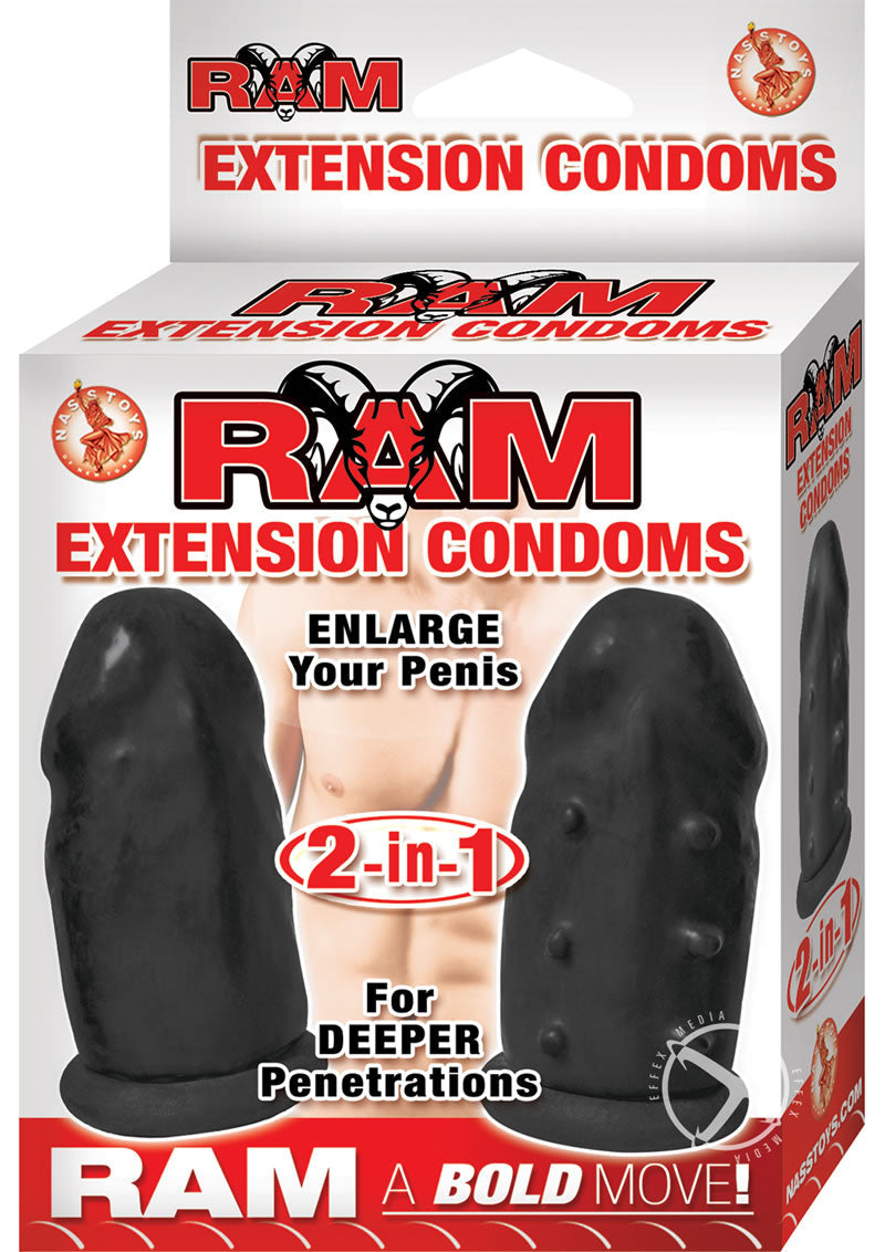 RAM Extension Condoms – 2-in-1 Latex Extender Sleeves