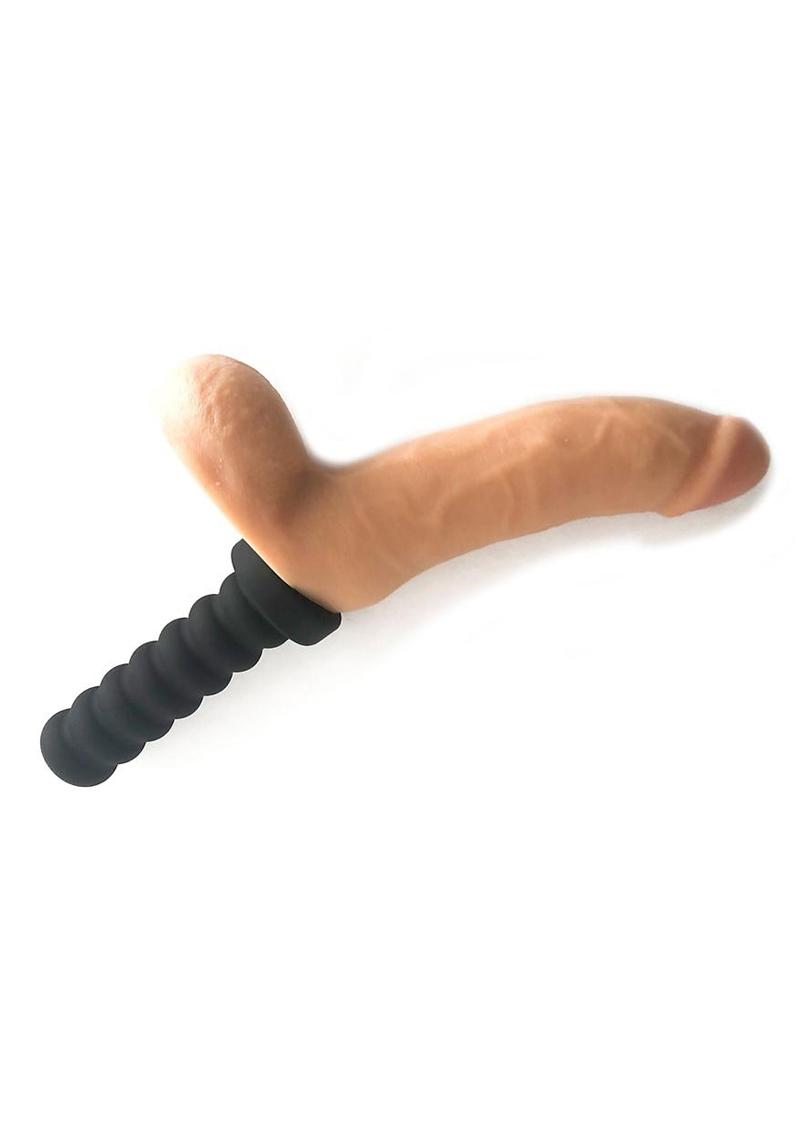 Rascal Jocks Adam Silicone Dildo with Handle And Suction Base 8 Inch