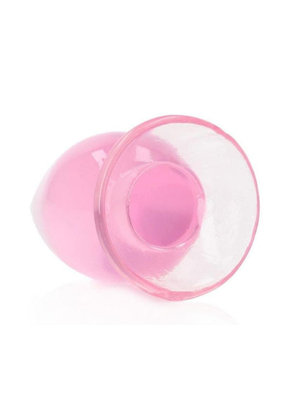 RealRock Crystal Clear Anal Plug with Suction Cup