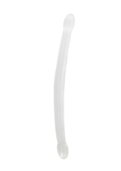 Real Rock Crystal Clear Non-Realistic Double Dildo