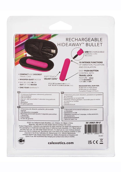 Waterproof Rechargeable Hideaway Bullet Vibrator by CalExotics