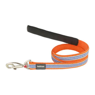 Reddingo Fang It Patterned Dog Leash Orange Large 25mm x 1.2m