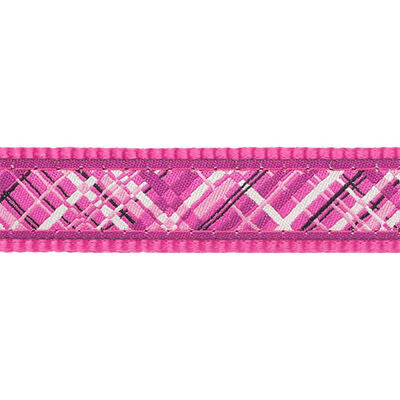 Reddingo Flanno Pattern Pink Dog Harness Large 25mm