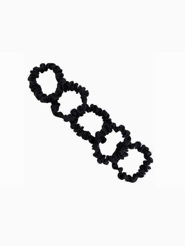 Satin Scrunchies - Black