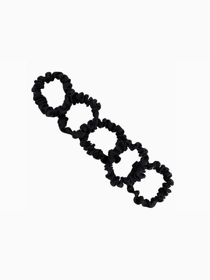 Satin Scrunchies - Black